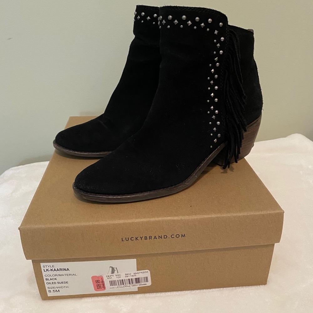 Lucky Brand Booties with fringe